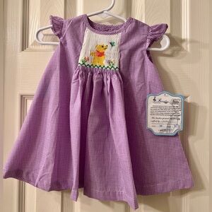 Pooh smocked dress